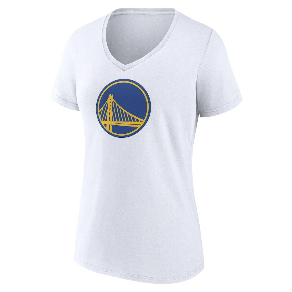 Golden State Warriors Women's Alternate Logo V-Neck T-Shirt White - NBA