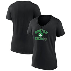 Boston Celtics Women's Overtime V-Neck T-Shirt Black - NBA