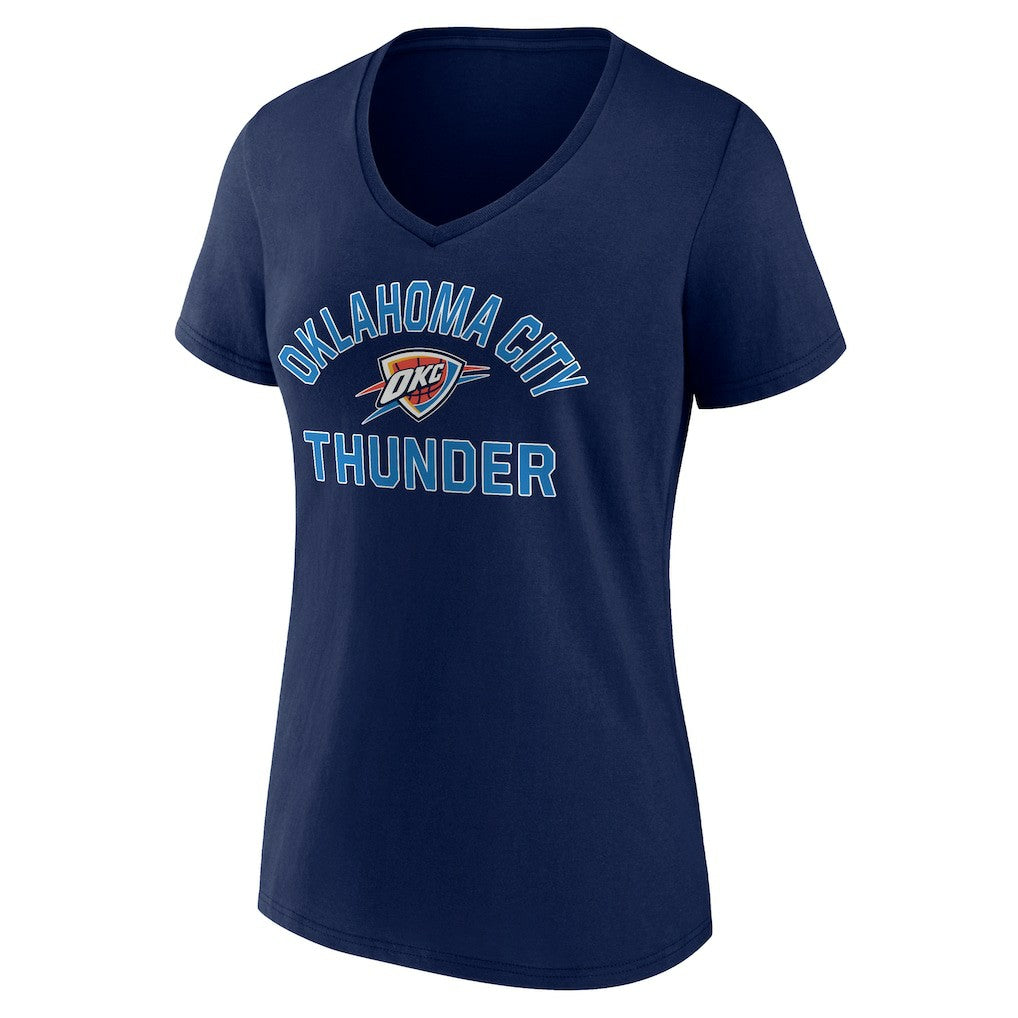 Oklahoma City Thunder Women's Overtime V-Neck T-Shirt Navy - NBA