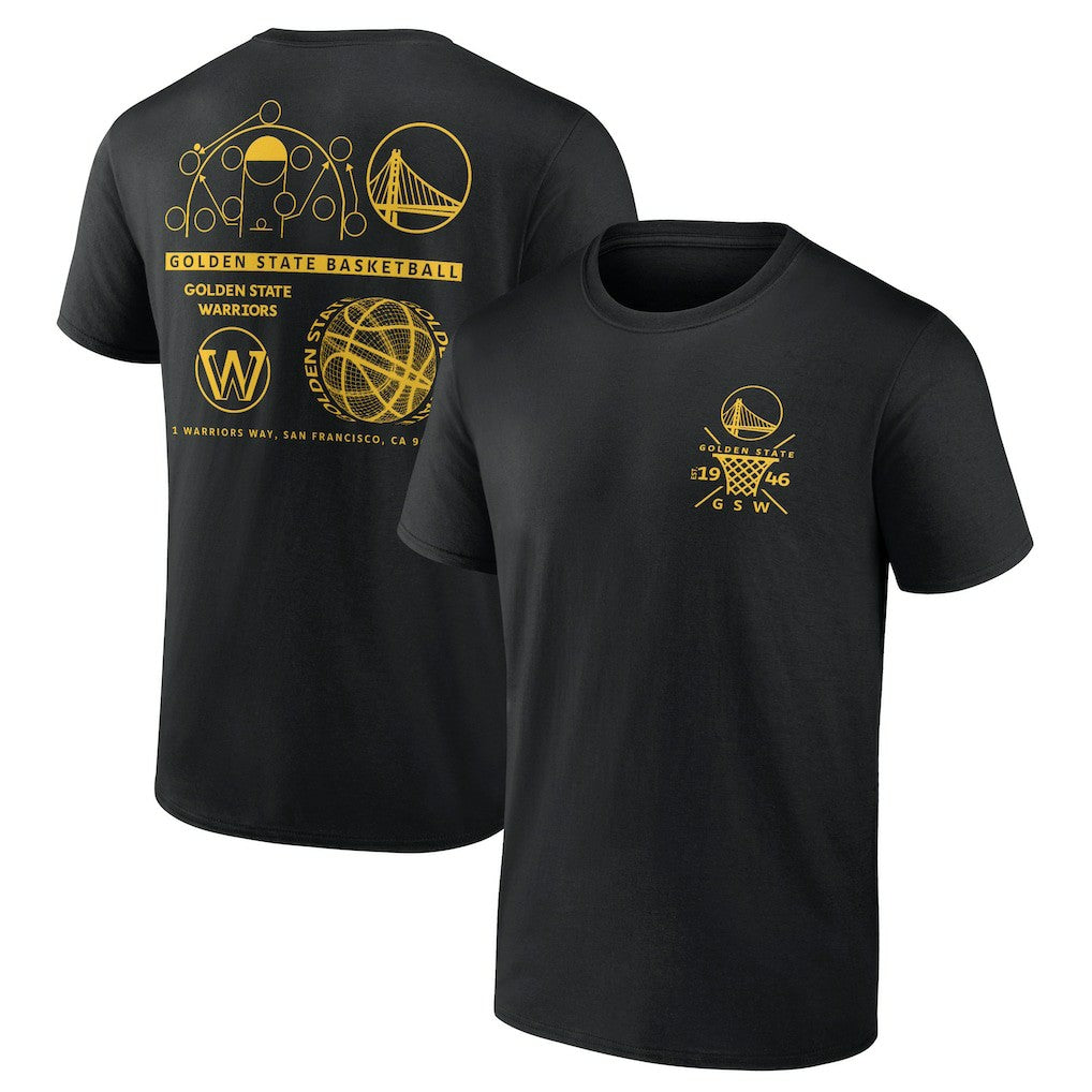 Golden State Warriors Street Collective T-Shirt Black - NBA