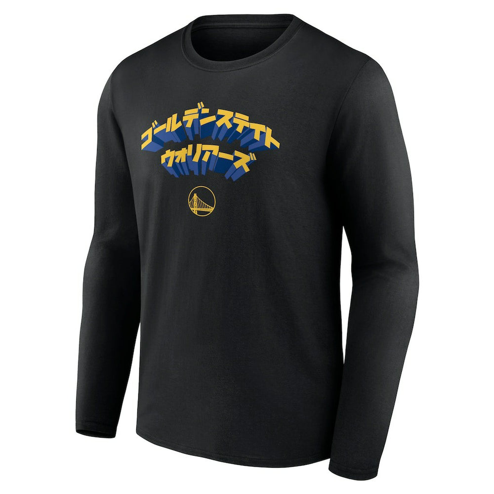 Golden State Warriors Japanese Heritage Long Sleeve T-Shirt Black - NBA