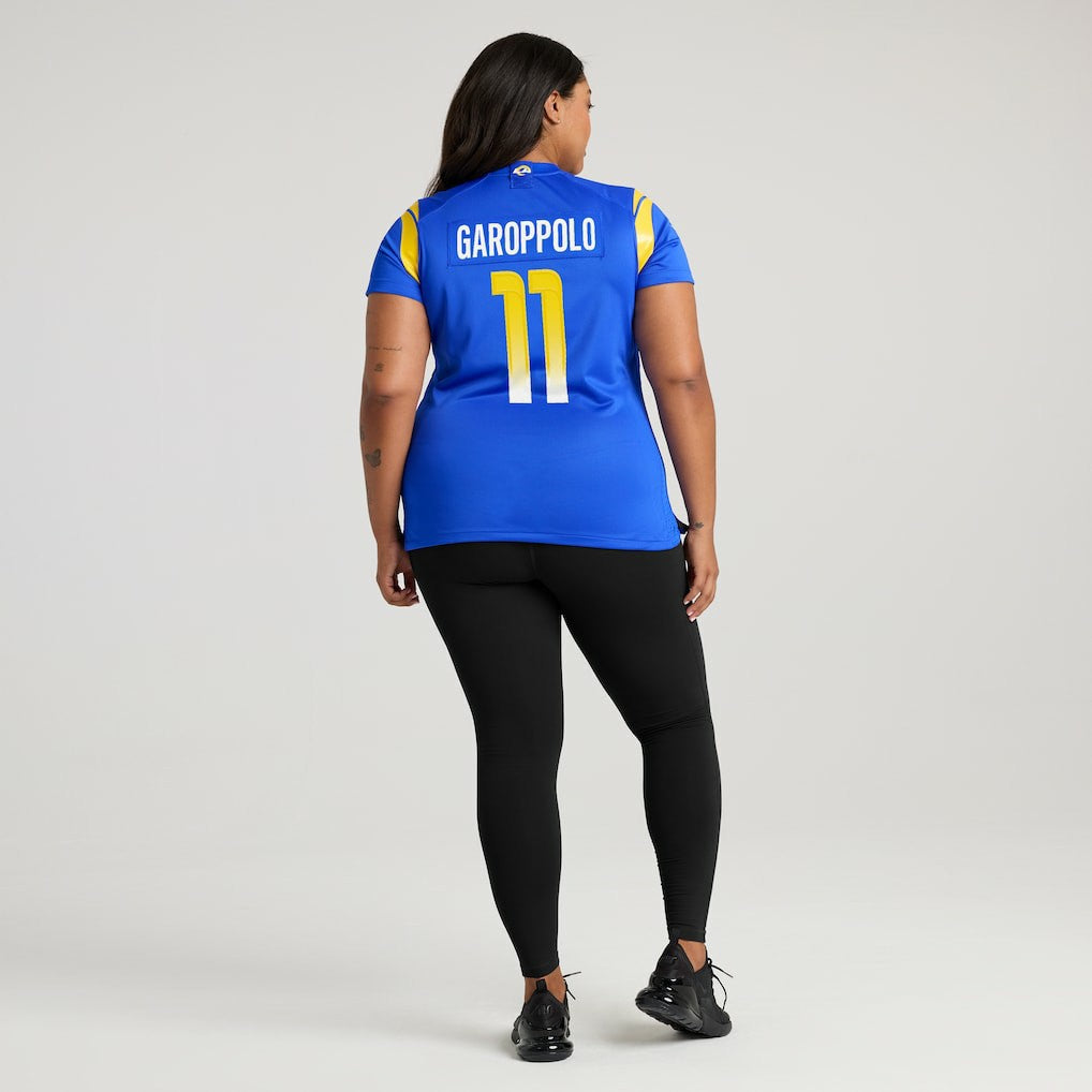 Jimmy Garoppolo Los Angeles Rams Women's Team Game Jersey Royal | Nike for Sale