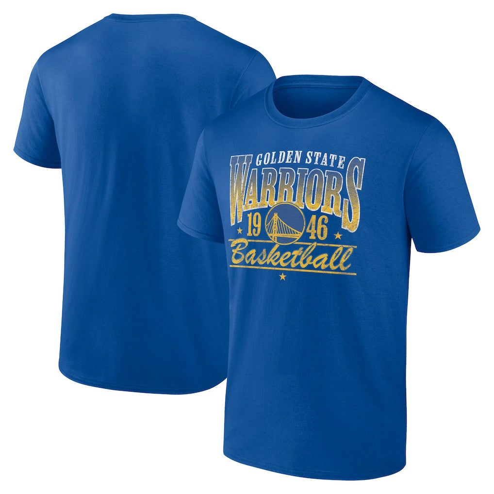 Golden State Warriors Give And Go Play T-Shirt Royal - NBA