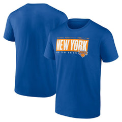 New York Knicks Blocked Out T-Shirt Blue - NBA