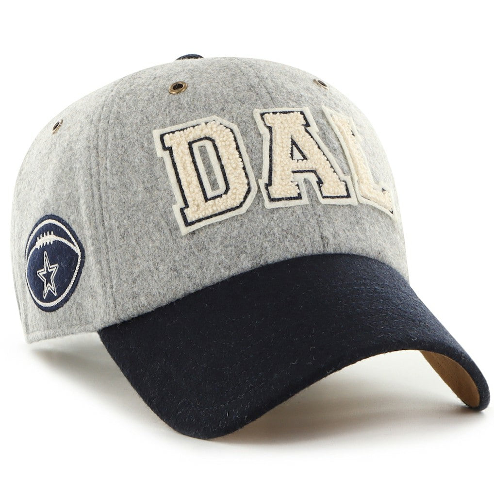 Dallas Cowboys Stoney Clover Lane x '47 Unisex Block Clean Up Adjustable Hat Gray/Navy | 47 brand