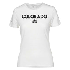 Colorado Avalanche Levelwear Women's Maddox City Capsule T-Shirt - White - NHL