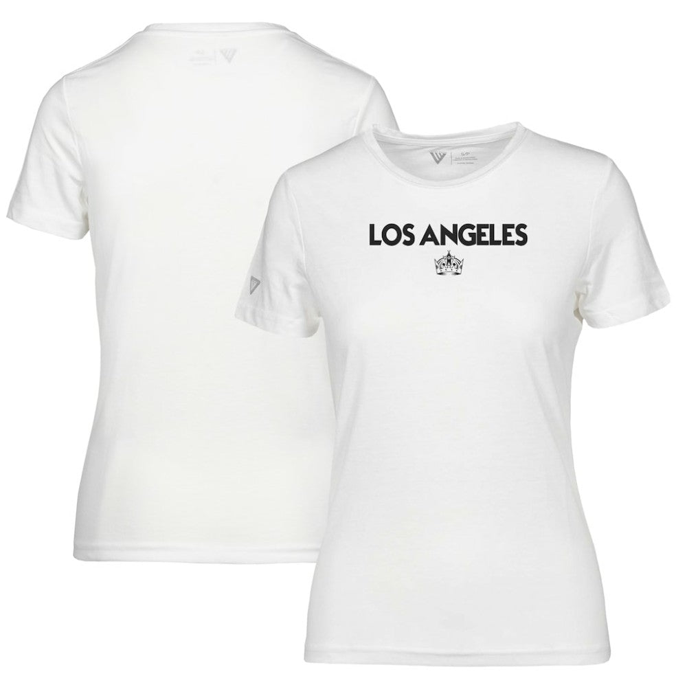 Los Angeles Kings Levelwear Women's Maddox City Capsule T-Shirt - White - NHL
