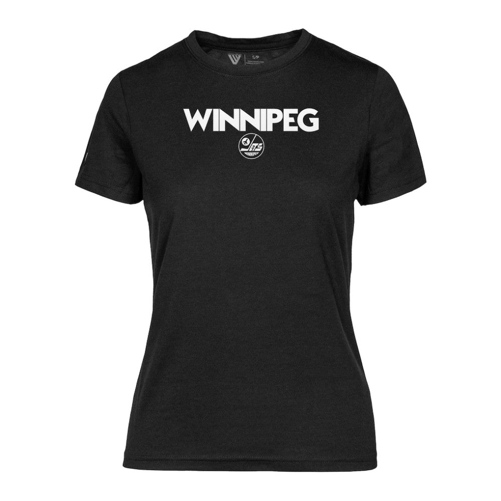 Winnipeg Jets Levelwear Women's Maddox City Capsule T-Shirt - Black - NHL