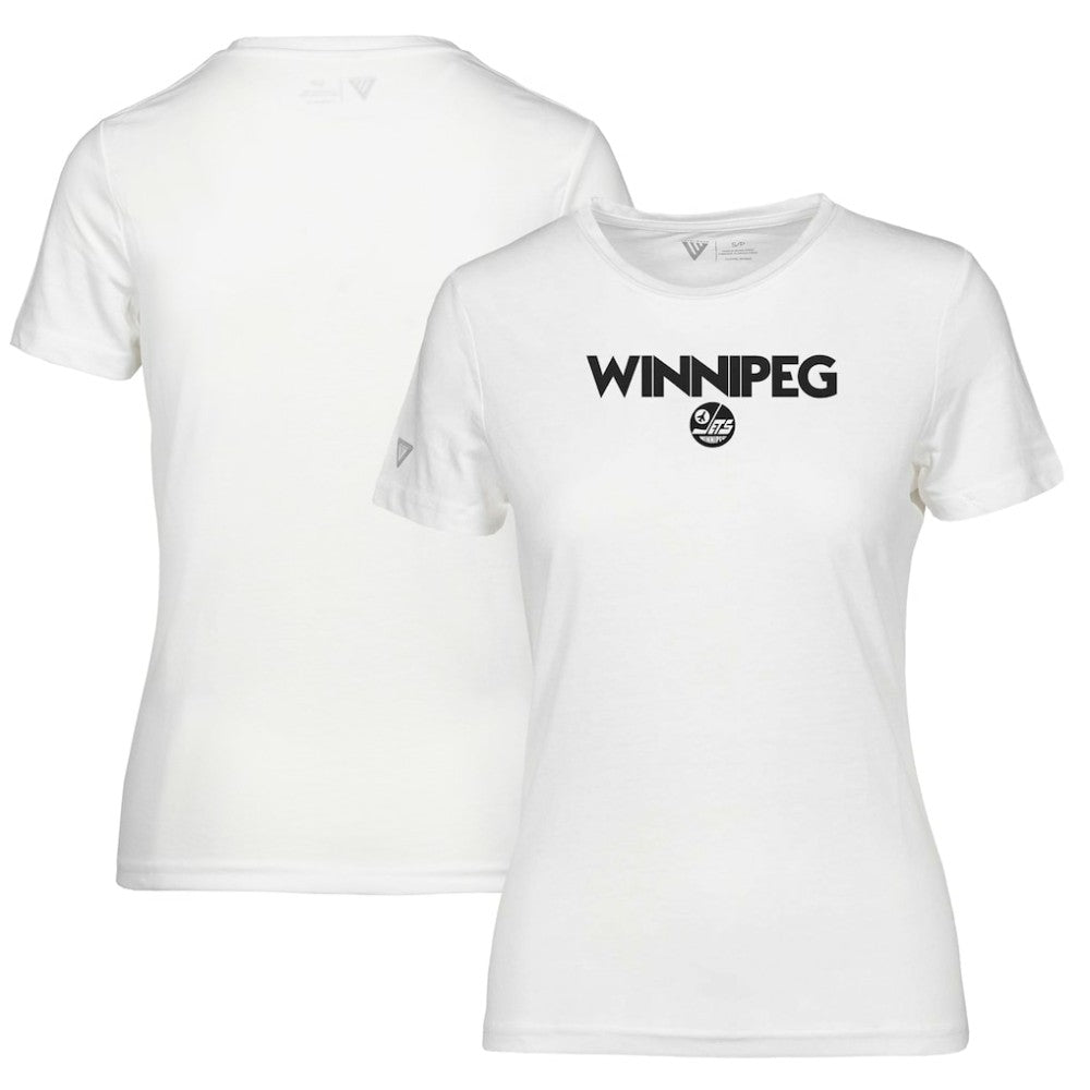 Winnipeg Jets Levelwear Women's Maddox City Capsule T-Shirt - White - NHL