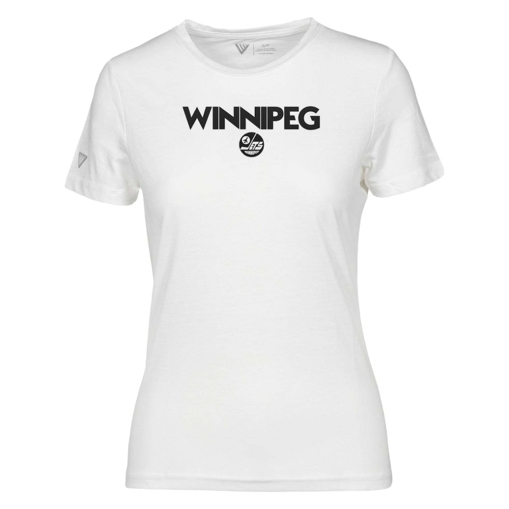 Winnipeg Jets Levelwear Women's Maddox City Capsule T-Shirt - White - NHL