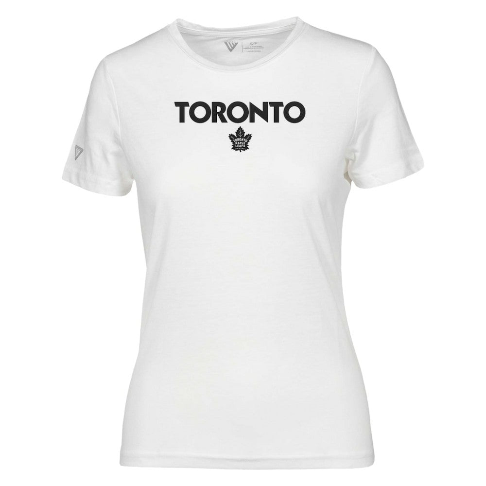 Toronto Maple Leafs Levelwear Women's Maddox City Capsule T-Shirt - White - NHL