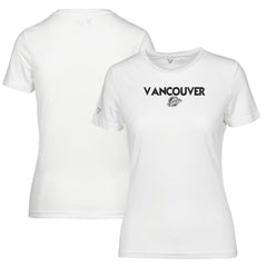 Vancouver Canucks Levelwear Women's Maddox City Capsule T-Shirt - White - NHL
