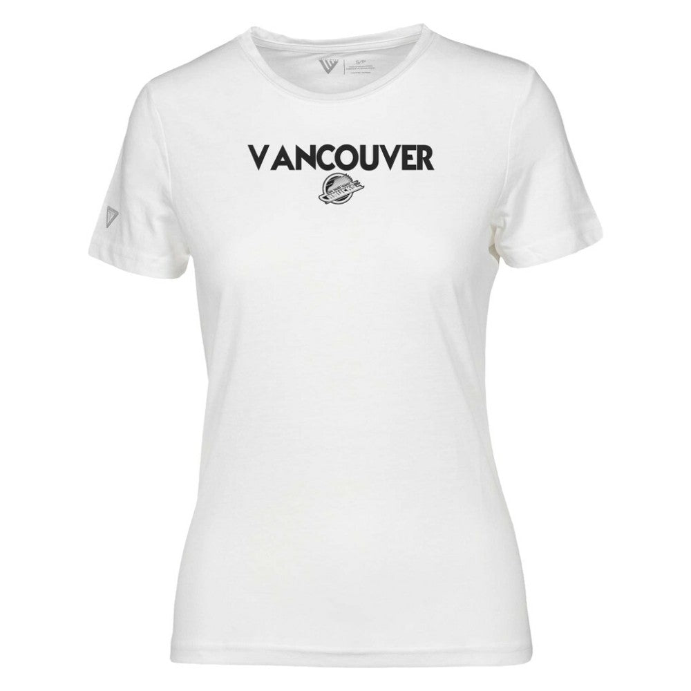 Vancouver Canucks Levelwear Women's Maddox City Capsule T-Shirt - White - NHL