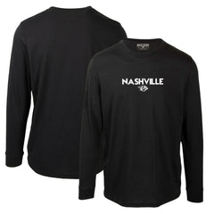 Nashville Predators Levelwear Oscar City Capsule Long Sleeve T-Shirt - Black - NHL