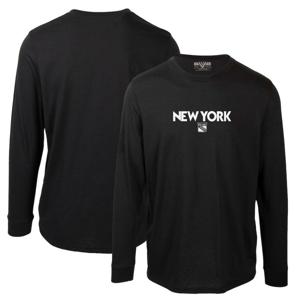 New York Rangers Levelwear Oscar City Capsule Long Sleeve T-Shirt - Black - NHL