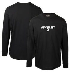 New Jersey Devils Levelwear Oscar City Capsule Long Sleeve T-Shirt - Black - NHL