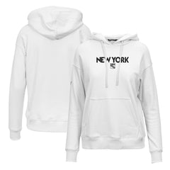 New York Rangers Levelwear Women's Adorn City Capsule Pullover Hoodie - White - NHL
