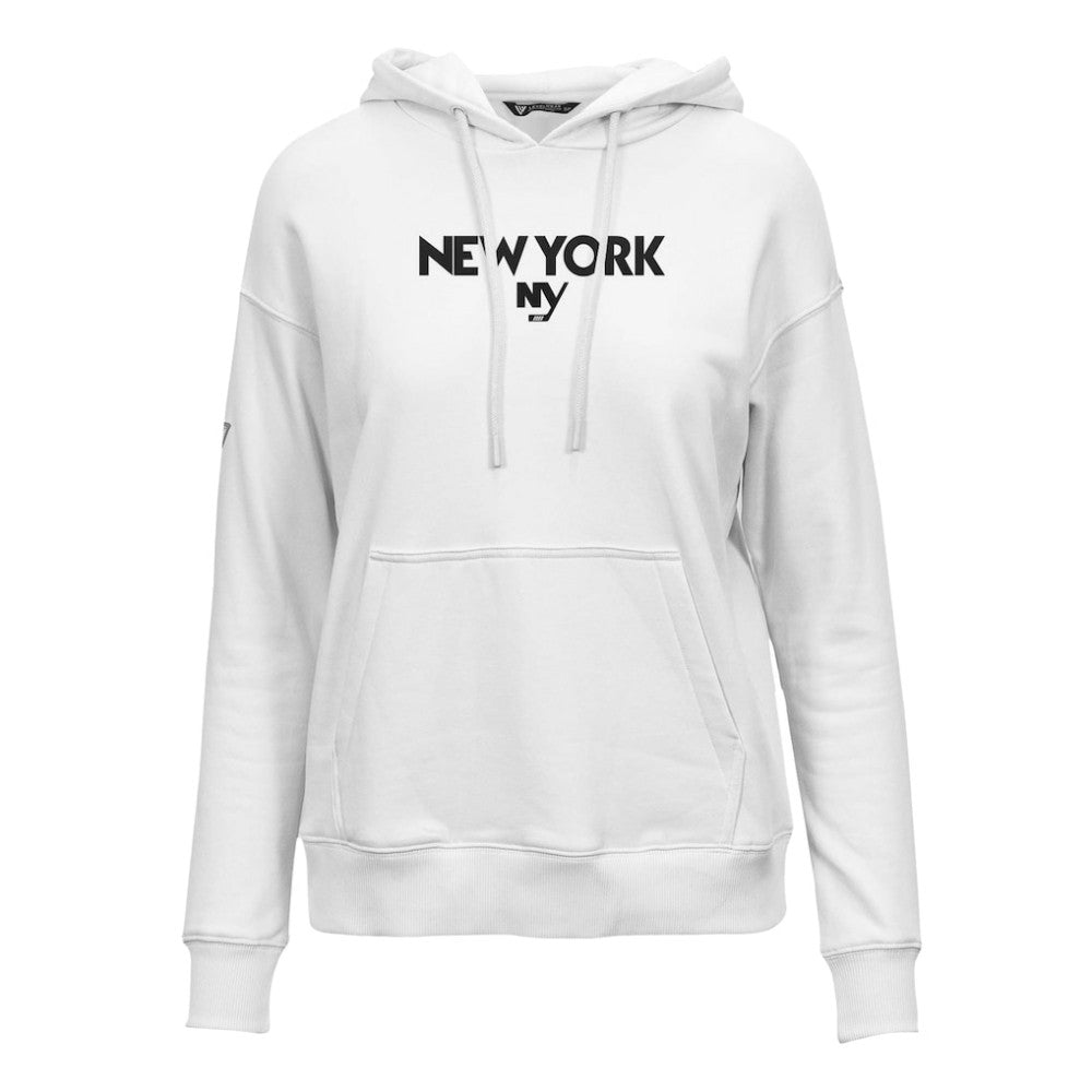 New York Islanders Levelwear Women's Adorn City Capsule Pullover Hoodie - White - NHL