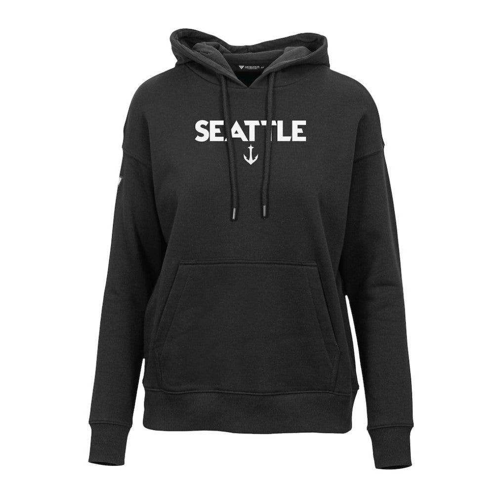 Seattle Kraken Levelwear Women's Adorn City Capsule Pullover Hoodie - Black - NHL