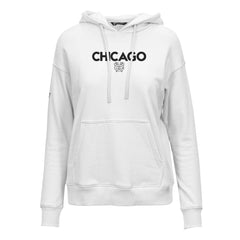 Chicago Blackhawks Levelwear Women's Adorn City Capsule Pullover Hoodie - White - NHL