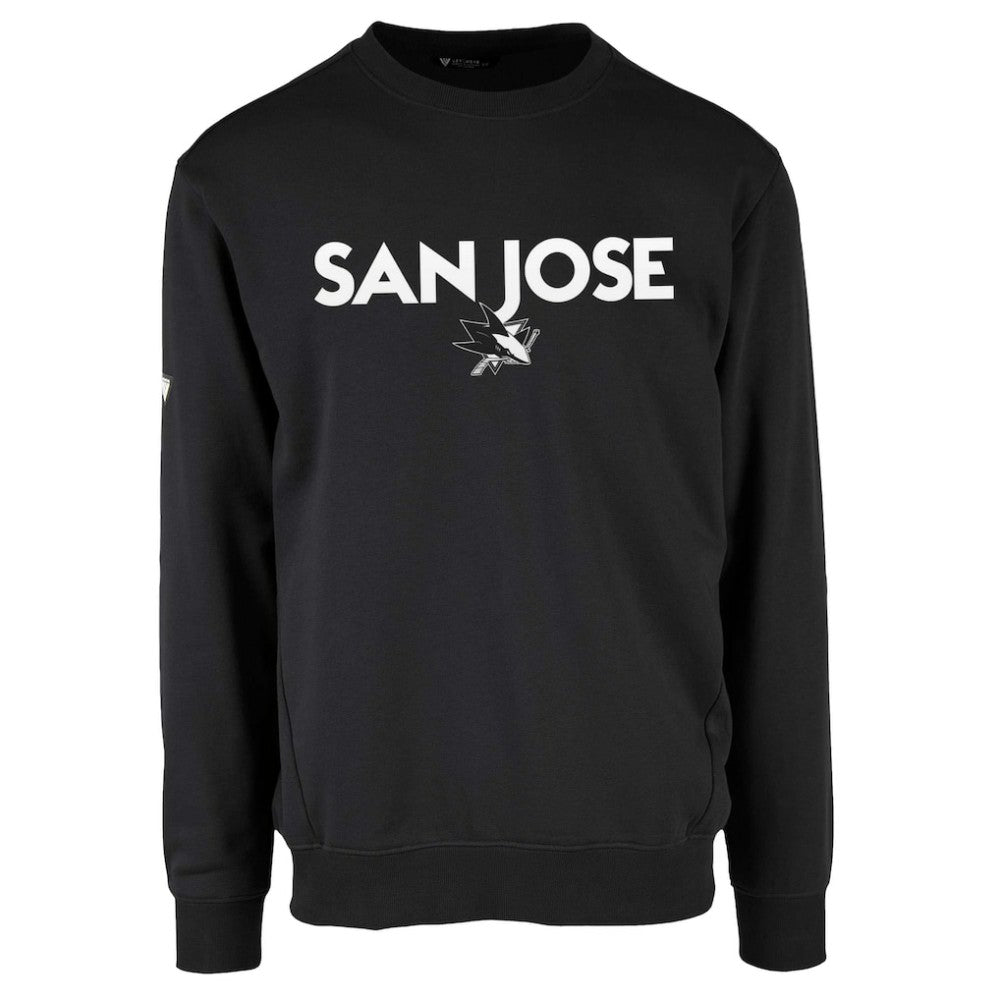 San Jose Sharks Levelwear Zane City Capsule Pullover Sweatshirt - Black - NHL