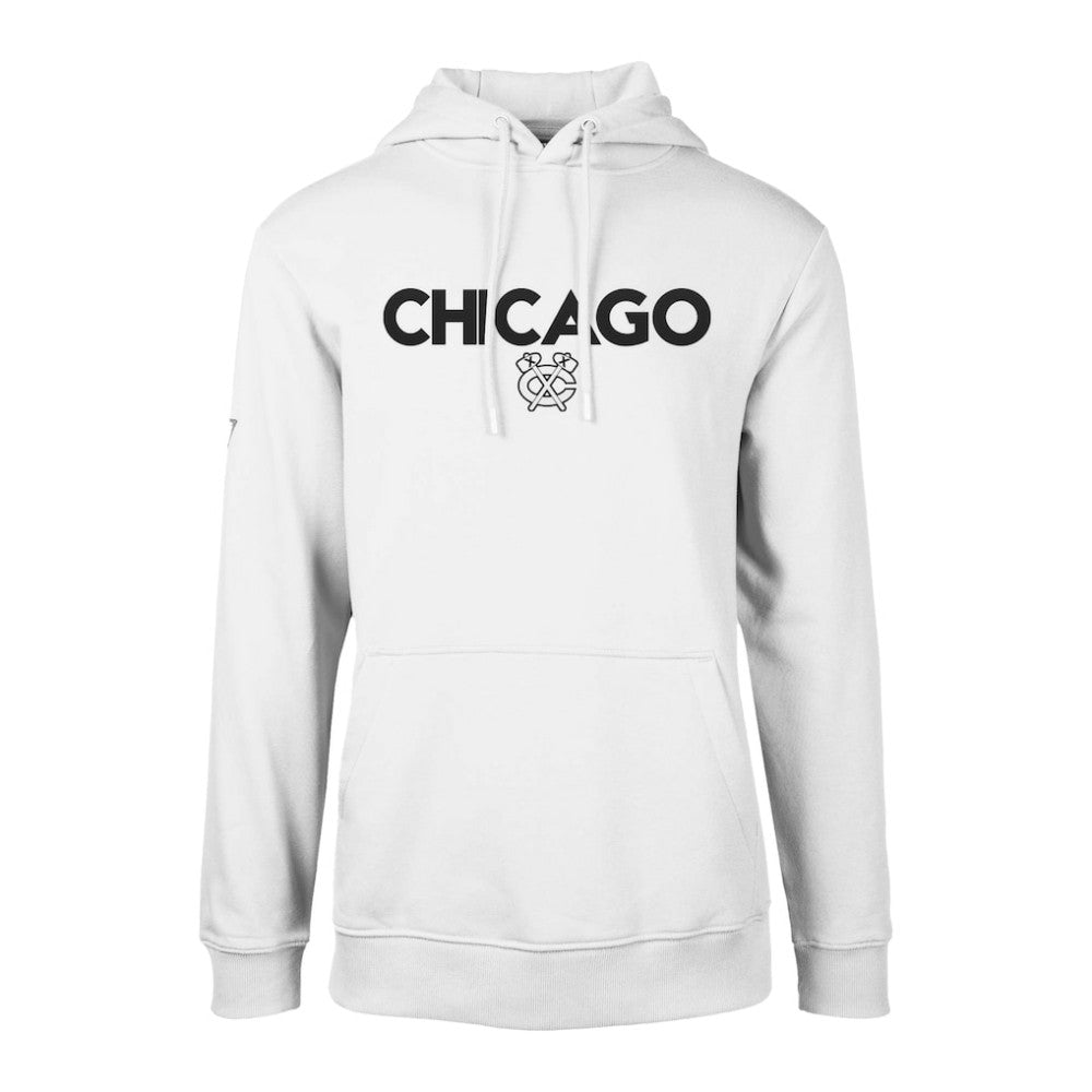 Chicago Blackhawks Levelwear Podium City Capsule Pullover Hoodie - White - NHL