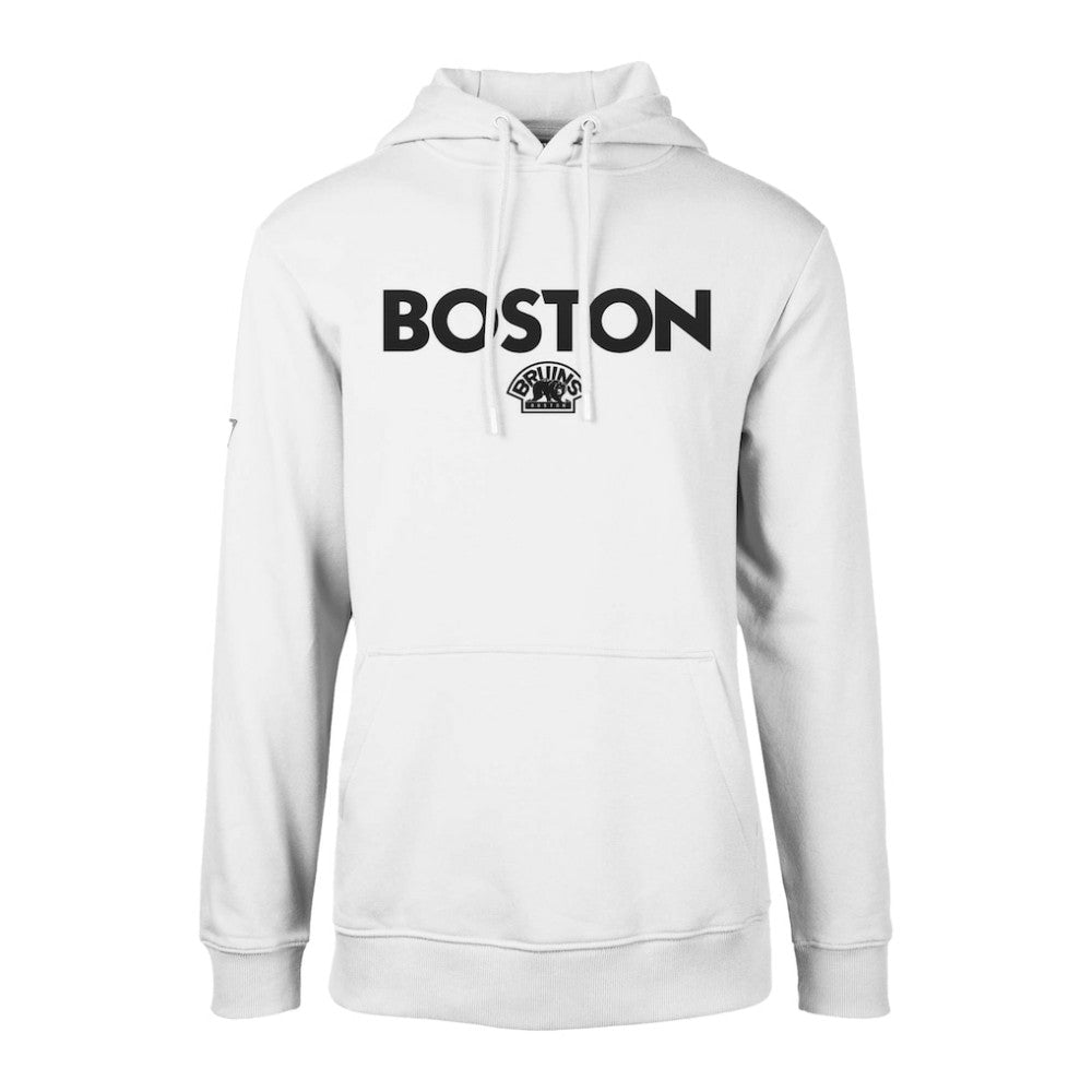 Boston Bruins Levelwear Podium City Capsule Pullover Hoodie - White - NHL