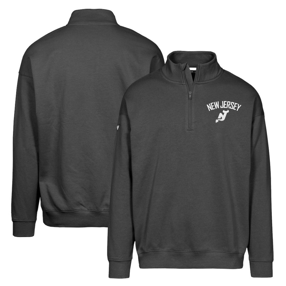 New Jersey Devils Levelwear Murray City Capsule Quarter-Zip Sweatshirt - Black - NHL