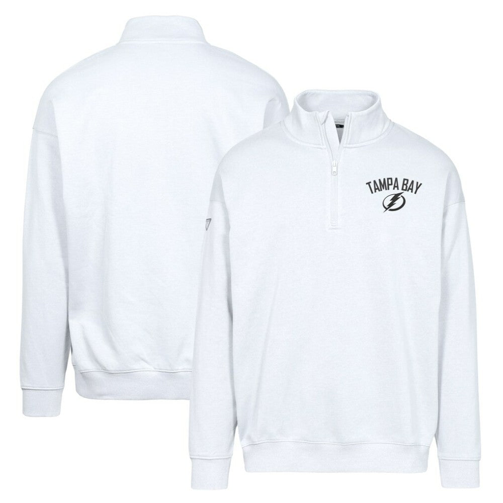 Tampa Bay Lightning Levelwear Murray City Capsule Quarter-Zip Sweatshirt - White - NHL