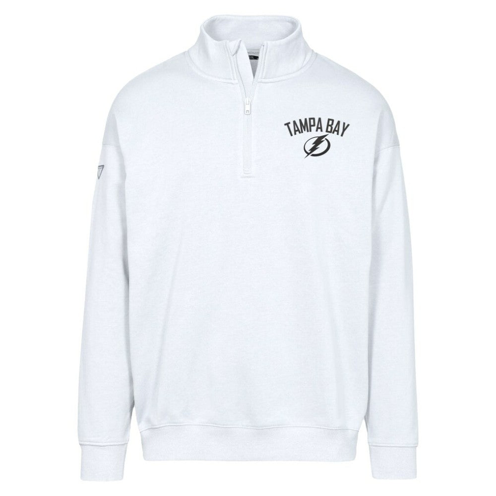 Tampa Bay Lightning Levelwear Murray City Capsule Quarter-Zip Sweatshirt - White - NHL