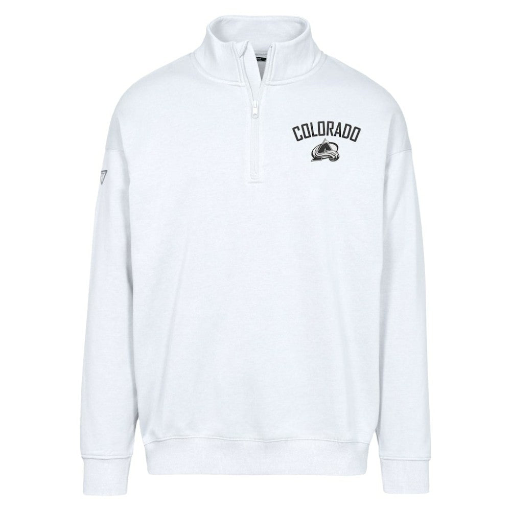 Colorado Avalanche Levelwear Murray City Capsule Quarter-Zip Sweatshirt - White - NHL