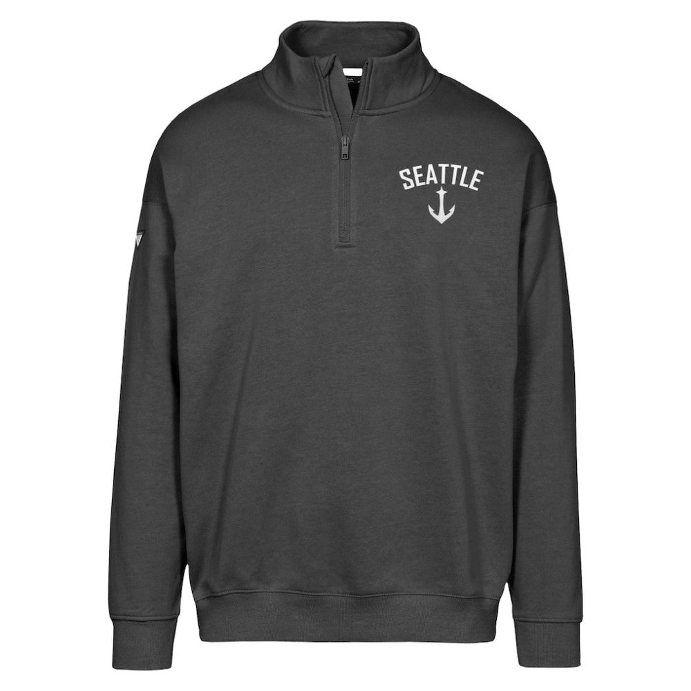 Seattle Kraken Levelwear Murray City Capsule Quarter-Zip Sweatshirt - Black - NHL