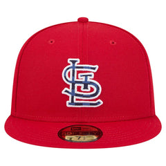 St. Louis Cardinals New Era Checkered Undervisor 59FIFTY Fitted Hat - MLB