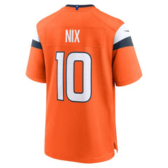 Bo Nix Denver Broncos Player Game Jersey Orange | Nike for Sale