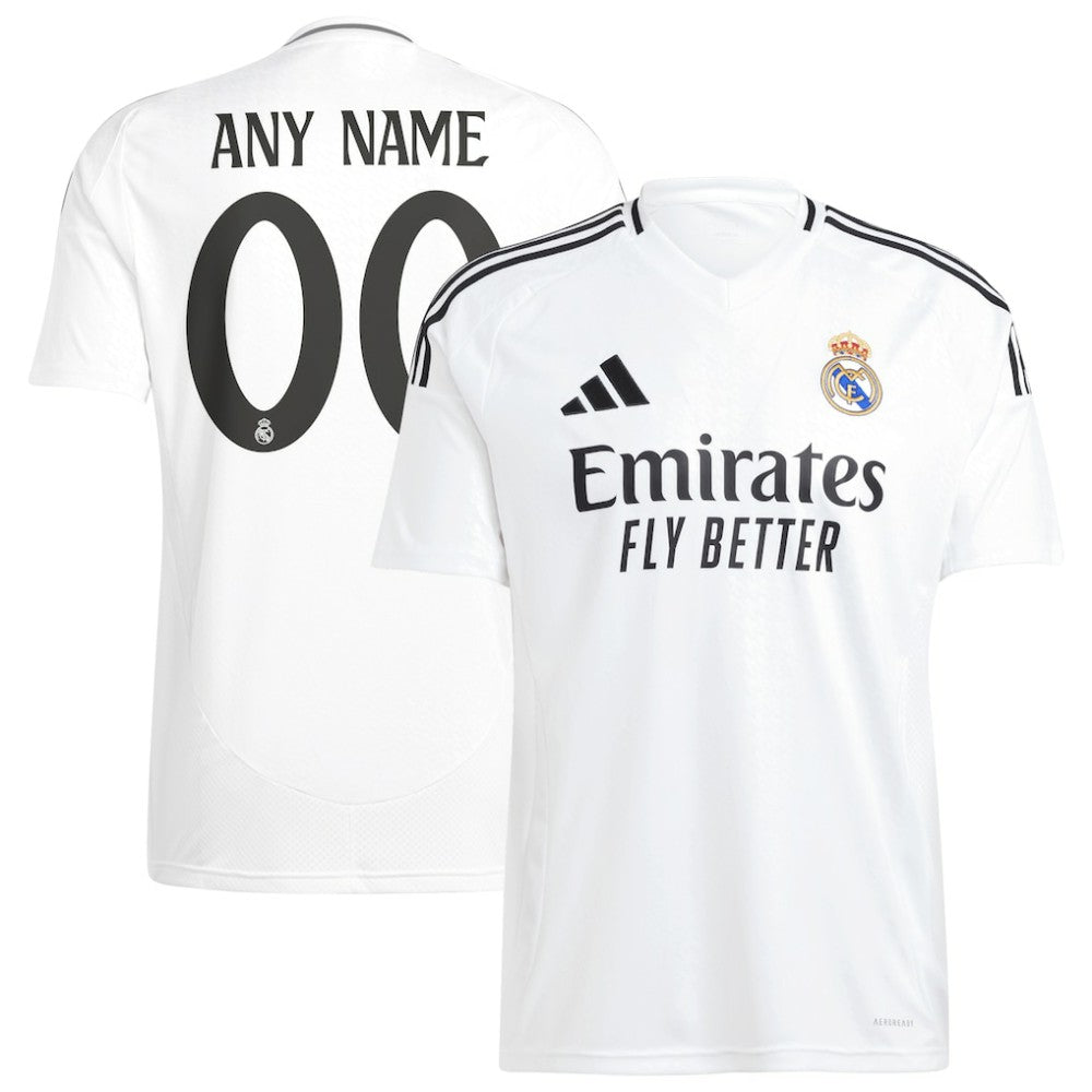 Real Madrid 2024/25 Home Replica Custom Jersey White | Adidas