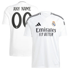 Real Madrid 2024/25 Home Replica Custom Jersey White | Adidas