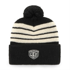 Boston Bruins '47 Old Time Hockey Barn Cuffed Knit Hat with Pom - Black - NHL