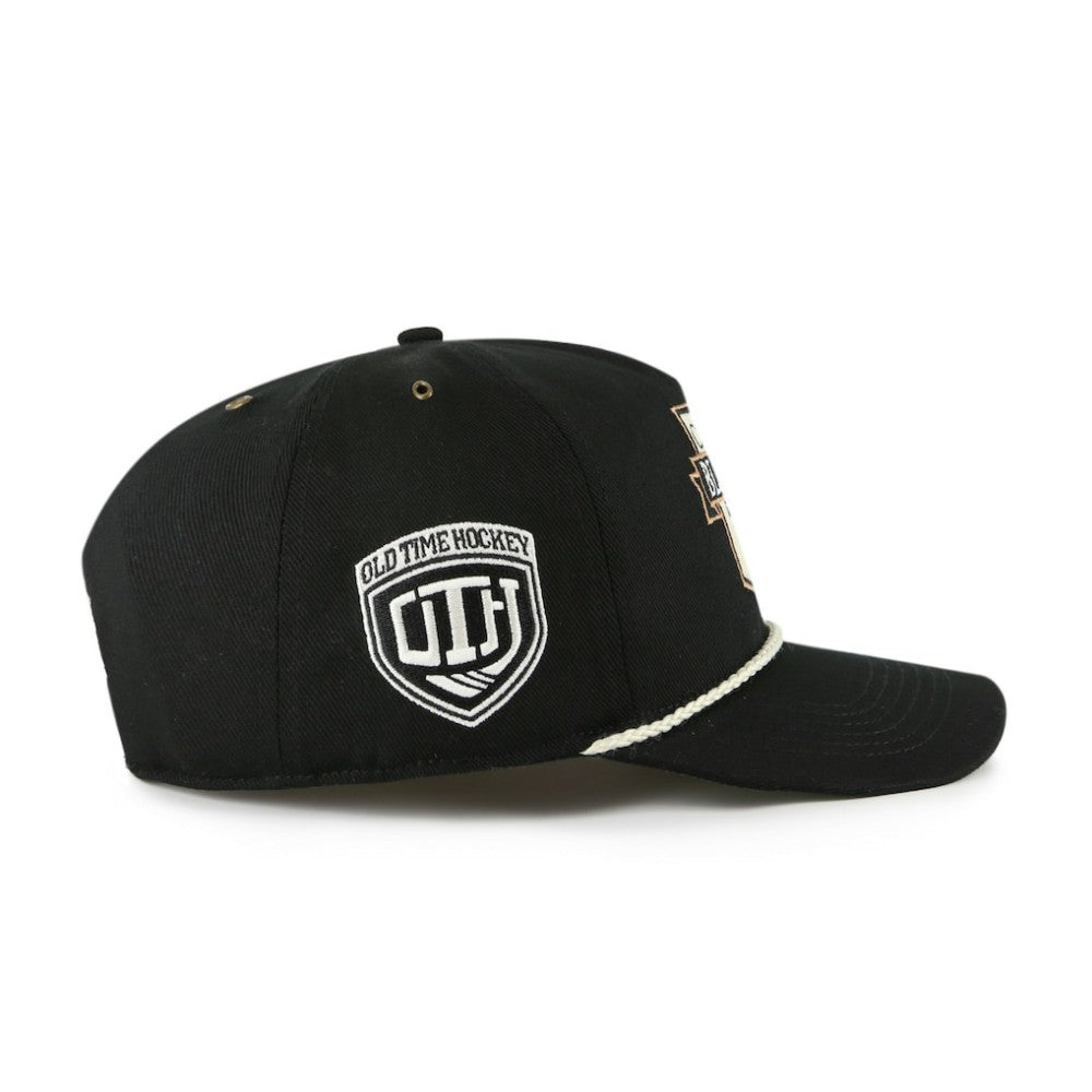 Boston Bruins '47 Old Time Hockey Rafter Sure Shot Hitch Adjustable Hat - Black - NHL