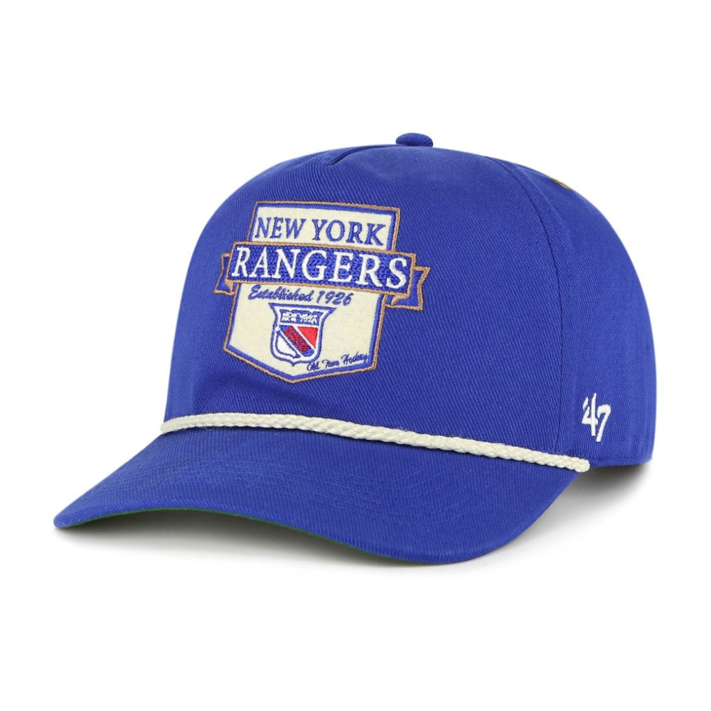 New York Rangers '47 Old Time Hockey Rafter Sure Shot Hitch Adjustable Hat - Blue - NHL