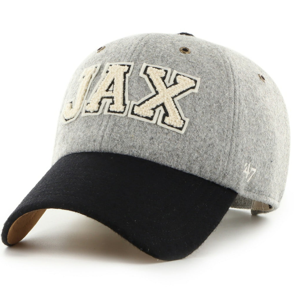 Jacksonville Jaguars Stoney Clover Lane x '47 Unisex Block Clean Up Adjustable Hat Gray/Black | 47 brand