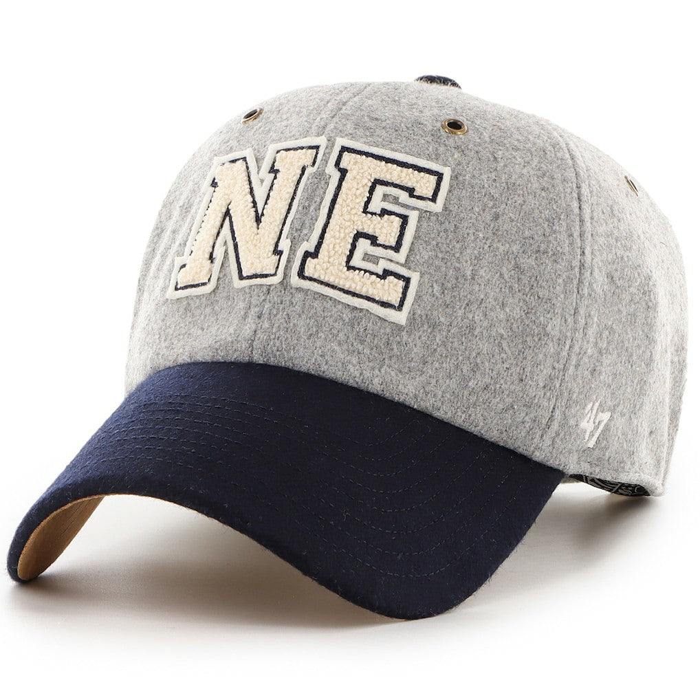 New England Patriots Stoney Clover Lane x '47 Unisex Block Clean Up Adjustable Hat Gray/Navy | 47 brand