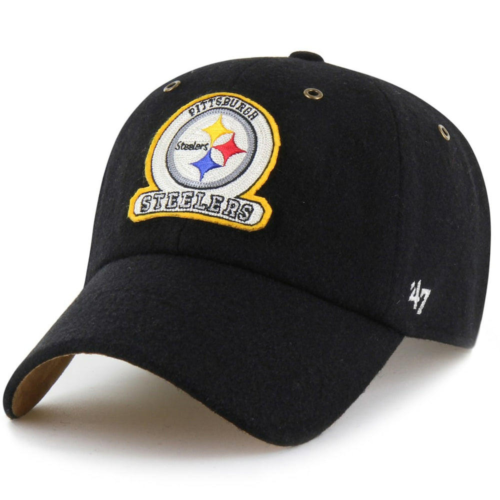 Pittsburgh Steelers Stoney Clover Lane x '47 Unisex Field Goal Clean Up Adjustable Hat Black | 47 brand