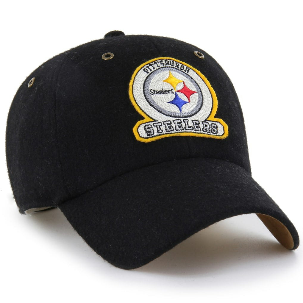 Pittsburgh Steelers Stoney Clover Lane x '47 Unisex Field Goal Clean Up Adjustable Hat Black | 47 brand
