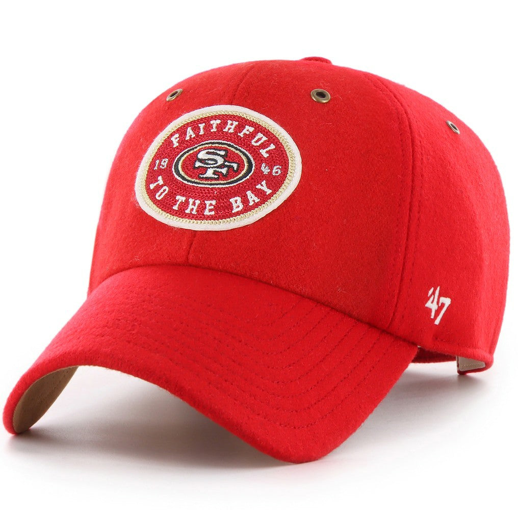 San Francisco 49ers Stoney Clover Lane x '47 Unisex Field Goal Clean Up Adjustable Hat Scarlet | 47 brand