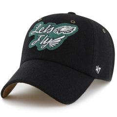Philadelphia Eagles Stoney Clover Lane x '47 Unisex Field Goal Clean Up Adjustable Hat Black | 47 brand