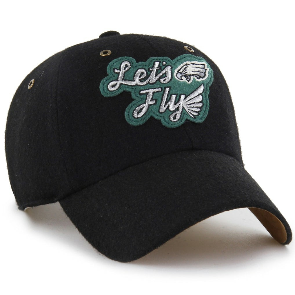 Philadelphia Eagles Stoney Clover Lane x '47 Unisex Field Goal Clean Up Adjustable Hat Black | 47 brand