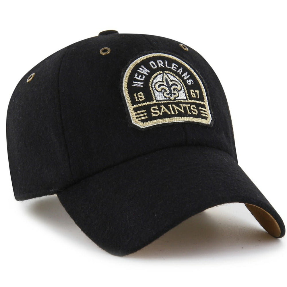 New Orleans Saints Stoney Clover Lane x '47 Unisex Field Goal Clean Up Adjustable Hat Black | 47 brand