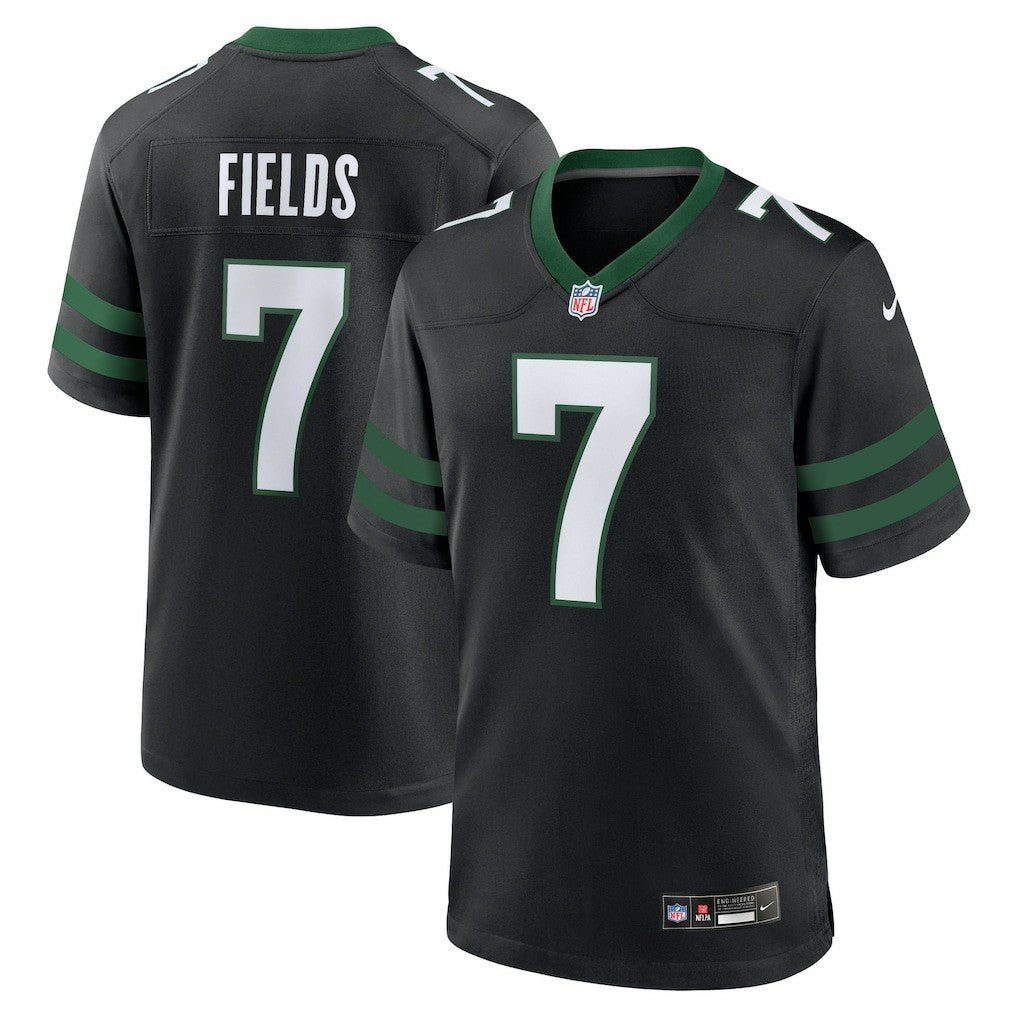 Justin Fields New York Jets Game Jersey Stealth Black | Nike for Sale