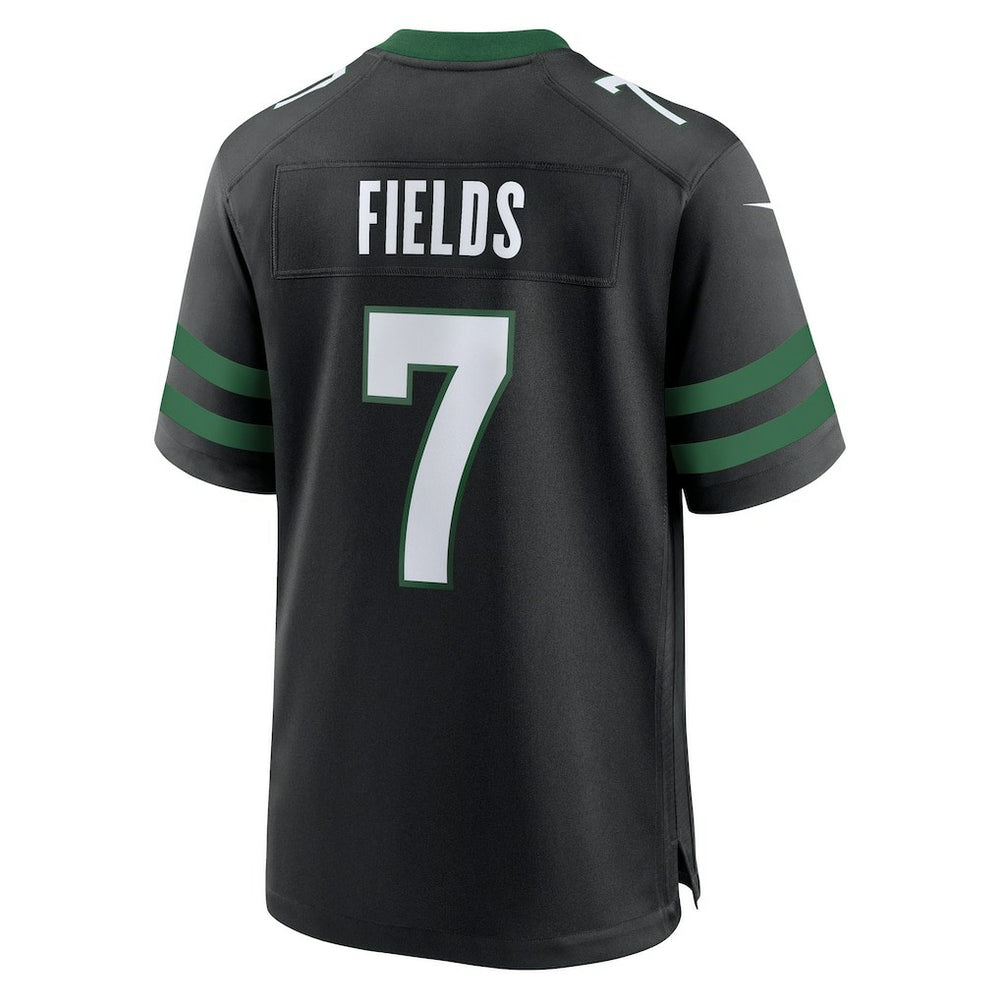 Justin Fields New York Jets Game Jersey Stealth Black | Nike for Sale