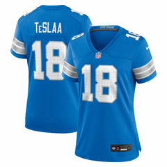 Isaac TeSlaa Detroit Lions Women's Game Player Jersey Blue | Nike for Sale